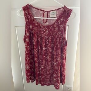 Knox Rose Red Blouse Size M
